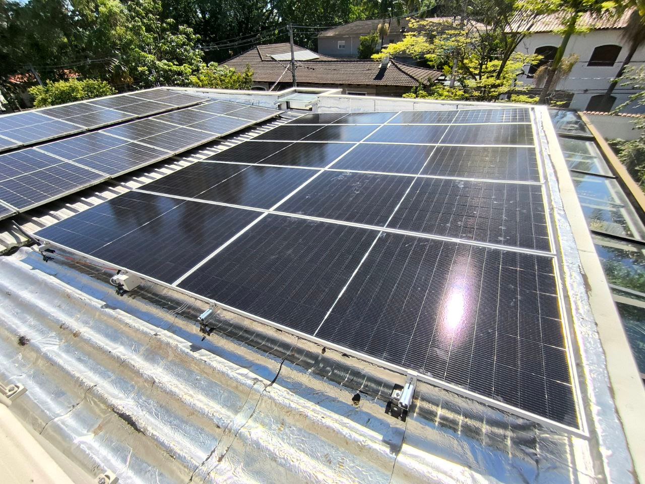 Sistema fotovoltaico Solak Energia instalado em residência